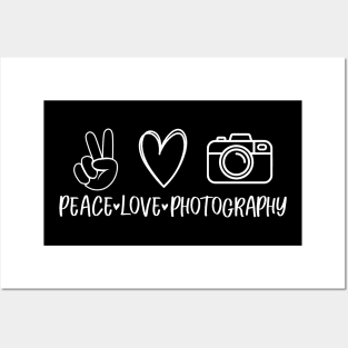 Peace love photography design Posters and Art